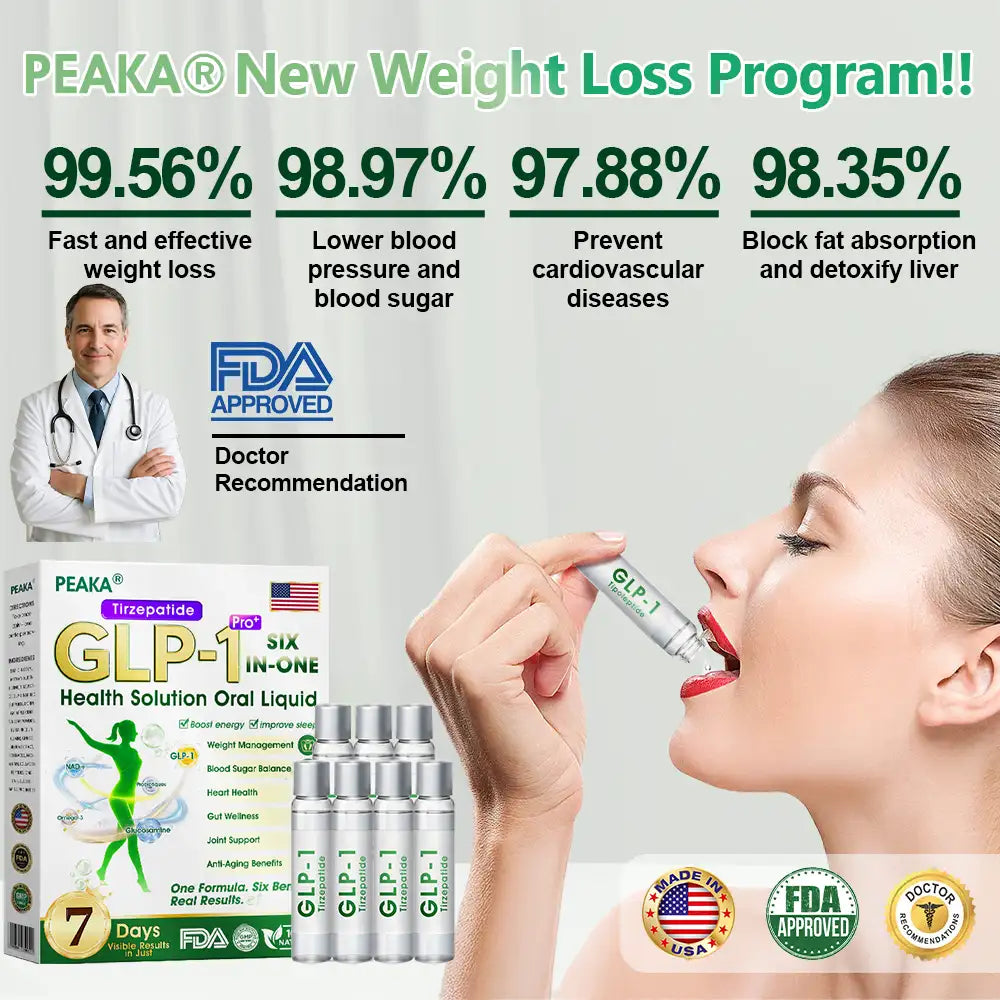 𝐏𝐄𝐀𝐊𝐀®  𝐺𝐿𝑃-𝟏 𝑺𝒊𝒙-𝒊𝒏-𝑶𝒏𝒆 𝑯𝒆𝒂𝒍𝒕𝒉 𝑺𝒐𝒍𝒖𝒕𝒊𝒐𝒏 𝑶𝒓𝒂𝒍 𝑳𝒊𝒒𝒖𝒊𝒅  (𝐉𝐮𝐬𝐭 𝐨𝐧𝐜𝐞 𝐚 𝐝𝐚𝐲, 𝐯𝐢𝐬𝐢𝐛𝐥𝐞 𝐜𝐡𝐚𝐧𝐠𝐞𝐬 𝐢𝐧 𝟕 𝐝𝐚𝐲𝐬） ✅ 𝐅𝐨𝐫 𝐨𝐛𝐞𝐬𝐢𝐭𝐲, 𝐜𝐚𝐫𝐝𝐢𝐨𝐯𝐚𝐬𝐜𝐮𝐥𝐚𝐫 𝐡𝐞𝐚𝐥𝐭𝐡, 𝐝𝐢𝐚𝐛𝐞𝐭𝐞𝐬, 𝐬𝐥𝐞𝐞𝐩 𝐚𝐩𝐧𝐞𝐚, 𝐆𝐮𝐭 𝐇𝐞𝐚𝐥𝐭𝐡, 𝐣𝐨𝐢𝐧𝐭 𝐢𝐬𝐬𝐮𝐞𝐬, 𝐚𝐧𝐝 𝐦𝐨𝐫𝐞