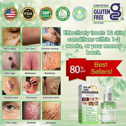 𝐎𝐫𝐢𝐚𝐜𝐡® 𝐀𝟏𝟎+ 𝟔-𝐢𝐧-𝟏 𝐃𝐞𝐫𝐦𝐚𝐑𝐞𝐩𝐚𝐢𝐫 𝐒𝐞𝐫𝐮𝐦 𝐅𝐃𝐀 𝐂𝐞𝐫𝐭𝐢𝐟𝐢𝐞𝐝 – 𝐅𝐢𝐫𝐦𝐬 𝐥𝐨𝐨𝐬𝐞 𝐬𝐤𝐢𝐧, 𝐟𝐚𝐝𝐞𝐬 𝐛𝐫𝐮𝐢𝐬𝐢𝐧𝐠 𝐚𝐧𝐝 𝐬𝐞𝐧𝐢𝐥𝐞 𝐩𝐮𝐫𝐩𝐮𝐫𝐚, 𝐚𝐧𝐝 𝐢𝐦𝐩𝐫𝐨𝐯𝐞𝐬 𝐤𝐞𝐫𝐚𝐭𝐢𝐧 𝐛𝐮𝐢𝐥𝐝𝐮𝐩, 𝐬𝐞𝐛𝐨𝐫𝐫𝐡𝐞𝐢𝐜 𝐝𝐞𝐫𝐦𝐚𝐭𝐢𝐭𝐢𝐬, 𝐚𝐧𝐝 𝐟𝐨𝐥𝐥𝐢𝐜𝐮𝐥𝐚𝐫 𝐤𝐞𝐫𝐚𝐭𝐨𝐬𝐢𝐬.