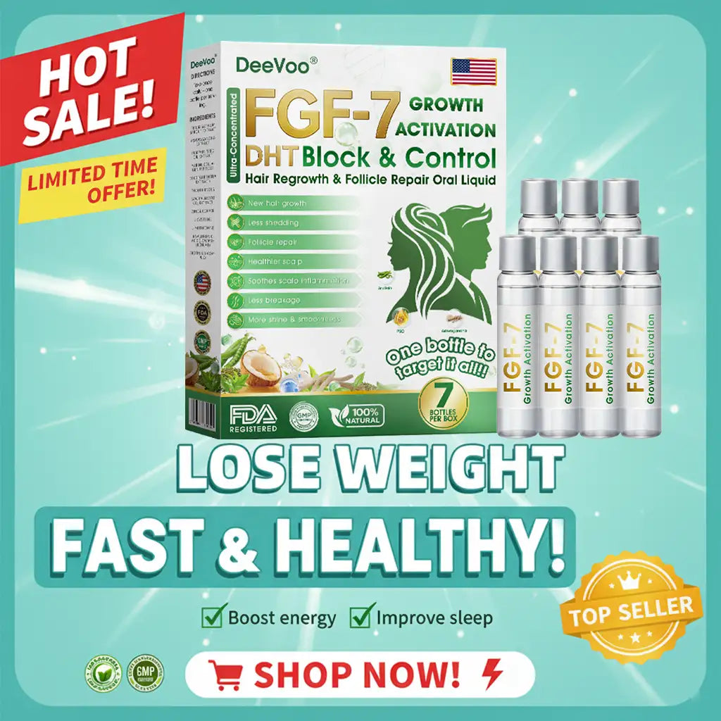 𝐅𝐃𝐀 | 𝐃𝐞𝐞𝐕𝐨𝐨®🇺🇸 𝐅𝐆𝐅-𝟕 𝐆𝐫𝐨𝐰𝐭𝐡 𝐀𝐜𝐭𝐢𝐯𝐚𝐭𝐢𝐨𝐧 𝐇𝐚𝐢𝐫 𝐑𝐞𝐠𝐫𝐨𝐰𝐭𝐡 & 𝐅𝐨𝐥𝐥𝐢𝐜𝐥𝐞 𝐑𝐞𝐩𝐚𝐢𝐫 𝐎𝐫𝐚𝐥 𝐋𝐢𝐪𝐮𝐢𝐝(Just once a day, visible changes in 7 days)For severe hair loss, alopecia areata, folliculitis, seborrheic dermatitis,scalp psoriasis, and other chronic scalp conditions