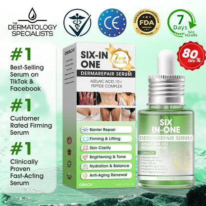 𝐎𝐫𝐢𝐚𝐜𝐡® 𝐀𝟏𝟎+ 𝟔-𝐢𝐧-𝟏 𝐃𝐞𝐫𝐦𝐚𝐑𝐞𝐩𝐚𝐢𝐫 𝐒𝐞𝐫𝐮𝐦 𝐅𝐃𝐀 𝐂𝐞𝐫𝐭𝐢𝐟𝐢𝐞𝐝 – 𝐅𝐢𝐫𝐦𝐬 𝐥𝐨𝐨𝐬𝐞 𝐬𝐤𝐢𝐧, 𝐟𝐚𝐝𝐞𝐬 𝐛𝐫𝐮𝐢𝐬𝐢𝐧𝐠 𝐚𝐧𝐝 𝐬𝐞𝐧𝐢𝐥𝐞 𝐩𝐮𝐫𝐩𝐮𝐫𝐚, 𝐚𝐧𝐝 𝐢𝐦𝐩𝐫𝐨𝐯𝐞𝐬 𝐤𝐞𝐫𝐚𝐭𝐢𝐧 𝐛𝐮𝐢𝐥𝐝𝐮𝐩, 𝐬𝐞𝐛𝐨𝐫𝐫𝐡𝐞𝐢𝐜 𝐝𝐞𝐫𝐦𝐚𝐭𝐢𝐭𝐢𝐬, 𝐚𝐧𝐝 𝐟𝐨𝐥𝐥𝐢𝐜𝐮𝐥𝐚𝐫 𝐤𝐞𝐫𝐚𝐭𝐨𝐬𝐢𝐬.