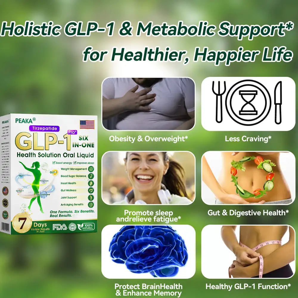 𝐏𝐄𝐀𝐊𝐀®  𝐺𝐿𝑃-𝟏 𝑺𝒊𝒙-𝒊𝒏-𝑶𝒏𝒆 𝑯𝒆𝒂𝒍𝒕𝒉 𝑺𝒐𝒍𝒖𝒕𝒊𝒐𝒏 𝑶𝒓𝒂𝒍 𝑳𝒊𝒒𝒖𝒊𝒅  (𝐉𝐮𝐬𝐭 𝐨𝐧𝐜𝐞 𝐚 𝐝𝐚𝐲, 𝐯𝐢𝐬𝐢𝐛𝐥𝐞 𝐜𝐡𝐚𝐧𝐠𝐞𝐬 𝐢𝐧 𝟕 𝐝𝐚𝐲𝐬） ✅ 𝐅𝐨𝐫 𝐨𝐛𝐞𝐬𝐢𝐭𝐲, 𝐜𝐚𝐫𝐝𝐢𝐨𝐯𝐚𝐬𝐜𝐮𝐥𝐚𝐫 𝐡𝐞𝐚𝐥𝐭𝐡, 𝐝𝐢𝐚𝐛𝐞𝐭𝐞𝐬, 𝐬𝐥𝐞𝐞𝐩 𝐚𝐩𝐧𝐞𝐚, 𝐆𝐮𝐭 𝐇𝐞𝐚𝐥𝐭𝐡, 𝐣𝐨𝐢𝐧𝐭 𝐢𝐬𝐬𝐮𝐞𝐬, 𝐚𝐧𝐝 𝐦𝐨𝐫𝐞
