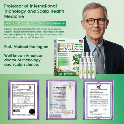 𝐅𝐃𝐀 | 𝐃𝐞𝐞𝐕𝐨𝐨®🇺🇸 𝐅𝐆𝐅-𝟕 𝐆𝐫𝐨𝐰𝐭𝐡 𝐀𝐜𝐭𝐢𝐯𝐚𝐭𝐢𝐨𝐧 𝐇𝐚𝐢𝐫 𝐑𝐞𝐠𝐫𝐨𝐰𝐭𝐡 & 𝐅𝐨𝐥𝐥𝐢𝐜𝐥𝐞 𝐑𝐞𝐩𝐚𝐢𝐫 𝐎𝐫𝐚𝐥 𝐋𝐢𝐪𝐮𝐢𝐝(Just once a day, visible changes in 7 days)For severe hair loss, alopecia areata, folliculitis, seborrheic dermatitis,scalp psoriasis, and other chronic scalp conditions